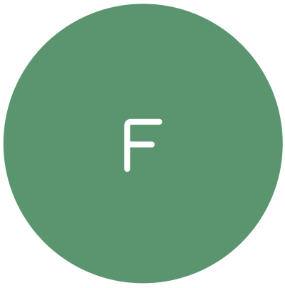 node where a missing icon is replaced by a single letter