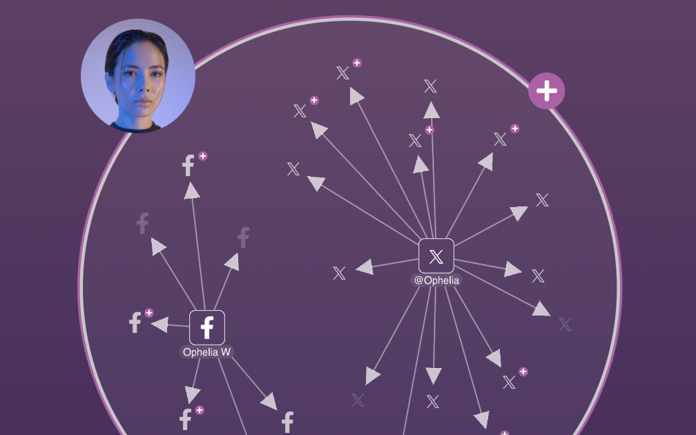 Image of circle nodes with font icons